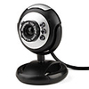Plug-and-play 12.0 Megapixels 6-LED CMOS PC Camera Webcam with Microphone