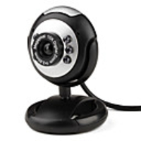Plug-and-play 12.0 Megapixels 6-LED CMOS PC Camera Webcam with Microphone