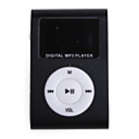 Plug-in Micro SD Card TF Card Reader MP3 Music Player - Black