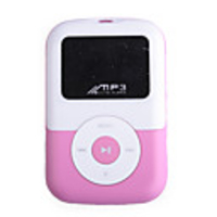 Plug-in Micro SD Card TF Card Reader MP3 Music Player (2GB) - Pink