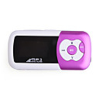 Plug-in Micro SD Card TF Card Reader MP3 Music Player (2GB) - Purple