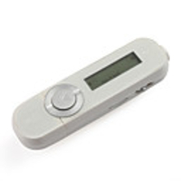 Plug-in Micro SD Card TF Card Reader MP3 Music Player with LCD Displaying - White