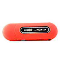 Plug-in Micro SD Card TF Card Reader MP3 Music Player with Mini Speaker USB Port - Orange
