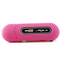 Plug-in Micro SD Card TF Card Reader MP3 Music Player with Mini Speaker & USB Port - Rose Red