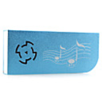 Plug-in Micro SD Card TF Card Reader MP3 Music Player with Mini Speaker Blue