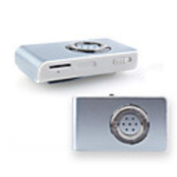 Plug-in Micro SD Card TF Card Reader MP3 Music Player with Mini Speaker Blue Grey