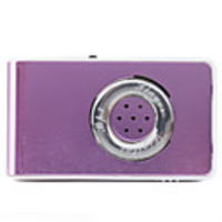 Plug-in Micro SD Card TF Card Reader MP3 Music Player with Mini Speaker Purple