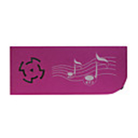 Plug-in Micro SD Card TF Card Reader MP3 Music Player with Mini Speaker Rose Red
