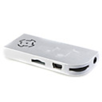 Plug-in Micro SD Card TF Card Reader MP3 Music Player with Mini Speaker Silver