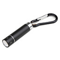 Plum Sculpture Flashlight Keychain Black