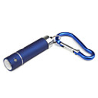Plum Sculpture Flashlight Keychain Deep Blue