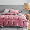 Plush Shaggy Duvet Cover Luxury Ultra Soft Crystal Velvet Faux Fur Bedding Set 3-Pieces(1 Duvet Cover and 1 or 2 Pillowcases), Zipper Closure (Full/Queen/King Size)