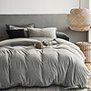 Plush Shaggy Duvet Cover Luxury Ultra Soft Crystal Velvet Faux Fur Bedding Set 3-Pieces(1 Duvet Cover and 1 or 2 Pillowcases), Zipper Closure (Full/Queen/King Size)