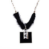 Plush Square Zircon Necklace