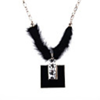 Plush Square Zircon Necklace