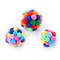 Plush Toy Cat Chew Toys Interactive Toy Cat Toys Set Cat Pet Toy 1pc Ball Pet Exercise Releasing Pressure Plush Gift