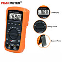 Pm8233e Digital Display Multimeter Handheld Automatic Range Temperature Universal Meter
