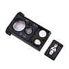 Pocket LED Magnifying Glass Jewellery Magnifier Microscope 30X 60X Portable Slide Out Loupe UV Light Tweeze