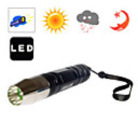 Pocket Size LED Flashlight with 2 Brightness Levels,  Cast Metal Body