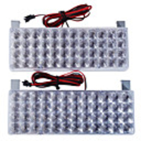 Police Style Car DC 12V 96-LED Red/Blue Stroboscopic Light with 3-Mode Controller
