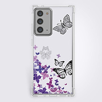 Polychromatic Butterflies Case For Samsung S20 S10 S9 Note 20 10 S20 FE Unique Design Protective Case Shockproof Cover TPU Clear Case For Samsung A51 A71 A90 miniinthebox