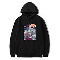 ponyo on the cliff printed unisex pullover casual hoodie for men and women sweatshirt a black xl