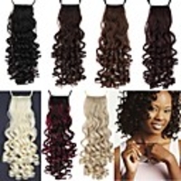 Ponytails Hair Piece Curly Classic Synthetic Hair 18 inch Medium Length Hair Extension Daily