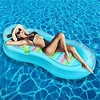 Pool Floats Adult Pool Lounger with Cup Holder and Headrest Large Inflatable Swimming Pool Float Pool Raft Recliner Portable Water Hammock Lake Raft Fun Pool Beach Party Toys for Adults Kids miniinthebox
