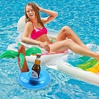 Pool Floats, 4 pcs Inflatable Cup Holder Unicorn Flamingo Drink Holder Swimming Pool Float Bathing Pool Toy Party Decoration Bar Coasters, Inflatable for PoolCandy miniinthebox