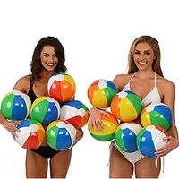 Pool Floats, 6 pcs Colorful Inflatable 30cm Ball Balloons Swimming Pool Play Party Water Game Balloons Beach Sport Ball Saleaman Fun Toys For kids, Inflatable for PoolCandy miniinthebox