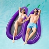 Pool Floats, Hammock Inflatable Pool Floats,  Eggplant Shape Multi-Purpose Comfortable Floating Chair for Adults, Backyard Swimming Raft/Lounger Pool AccessoryPoolCandy miniinthebox