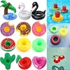 Pool Floats, Inflatable Drink Holder,  4 pcs Drink Floats Inflatable Cup Holders Flamingo Coasters for Swimming Pool Party, Inflatable for PoolCandy miniinthebox