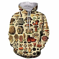 popular mushroom collage hoodies unisex 3d print most streetwear 2 5xl