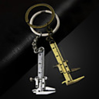 Portable 0-4cm micro vernier caliper measuring tool Mini Key Chain Tool Pendant