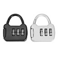 Portable 3 Digit Combination Backpack Mini Carrying Password Lock Hardware Luggage Case for Travel Backpack Lock Padlock