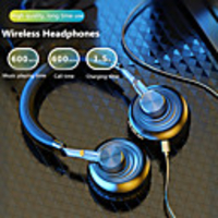 Portable Bluetooth Headphones Wireless Headset Bluetooth 5.0 HIFI Sound Stereo with TF 40mm Loudspeaker Mic Earphones Music