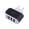 Portable Charger USB Charger EU Plug Multi-Output 3 USB Ports 1 A 100~240 V for Universal
