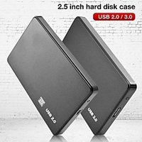 Portable Computer Hard Disk Case USB 3.0 / 2.0 5Gbps 2.5 Inch SATA