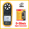 Portable Digital Anemometer Meter Temperature TesterWind Speed Gauge Meter 30m/s LCD Hand-held tool GM816-BENETECH