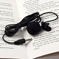 Portable External 3.5mm Hands-Free Mini Wired Collar Clip Lapel Lavalier Microphone For PC Laptop Lound Speaker