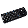 Portable Mini 2.4G Wireless Keyboard with USB Receiver Trackball Mouse - Black