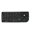Portable Mini 2.4G Wireless Keyboard with USB Receiver Trackball Mouse - Black
