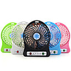 Portable Mini Fan 3 Speed Adjustable Fans For Home OfficeDesk Travel With LED Light USB Rechargeable Fan Handheld