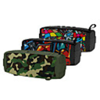 Portable Outdoor Wireless Bluetooth Speaker Graffiti Design Column Stereo Loudspeaker Support Handsfree FM TF Card AUX Input