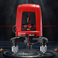 Portable palm laser level instrument with two lines and one point