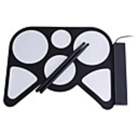 Portable Roll-up USB Drum Kit with Drum Sticks