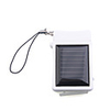 Portable Solar Powered Keychain External Rechargeable Battery Pack for iPhone 4/3GS/3G (White)
