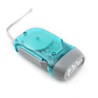 Portable Torch 3 Bright LED Hand Press Flash Light Flashlight Torch