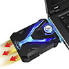 Portable USB Air Extracting Laptop Notebook Cooler Cooling Silent Vacuum Fan Radiator Rapid Heatsink Adjustable Speed