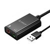 Portable Usb External Sound Card Headphone With Mic Two-in-one With 3-port Output Adjustable Volume For Windows Mac Linux